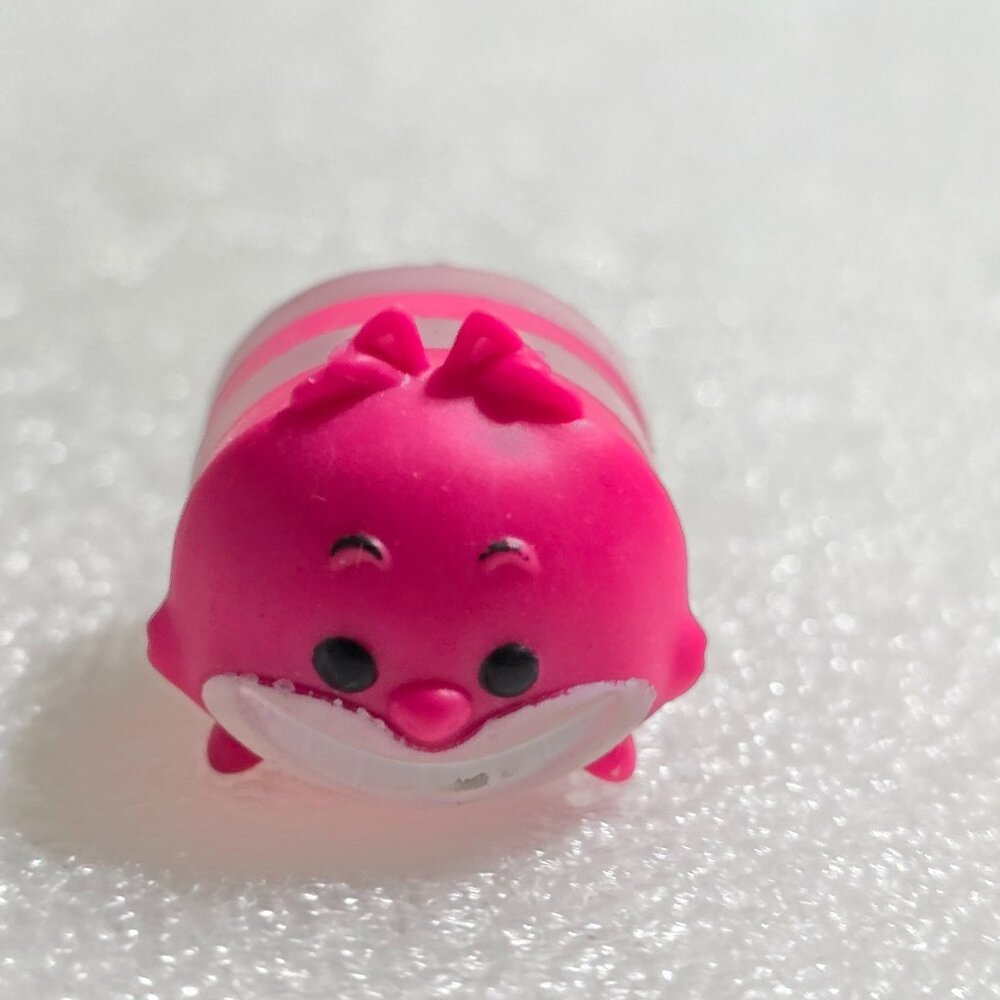 Disney Tsum Tsum Jakks Pacific CHESHIRE CAT pink‎ striped Vinyl Figure Mini 1"
